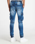 Cargo Drawstring Knit Jeans