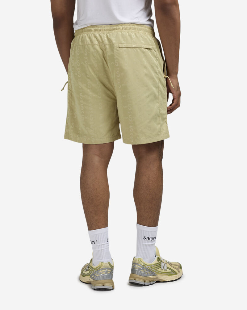 SNIPES Logo Repeat Nylon Shorts SNQ225003M-KHA Beige 2