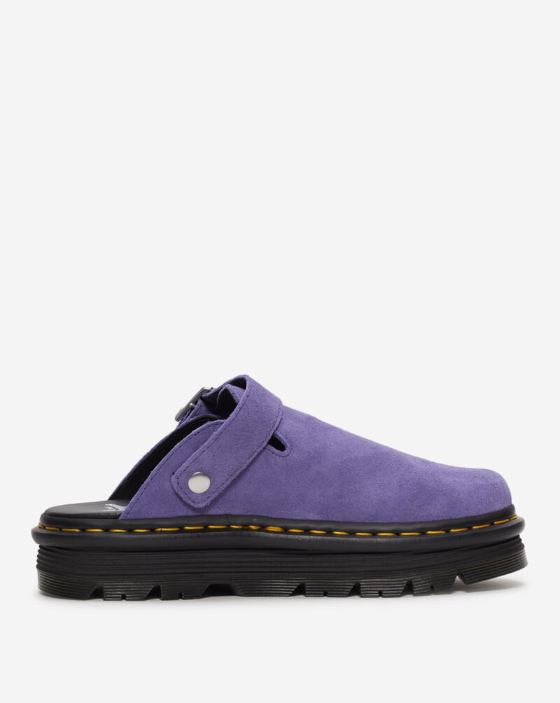 Dr. Martens Zebzag Suede Slingback Platform Mules 31937500 Purple 5