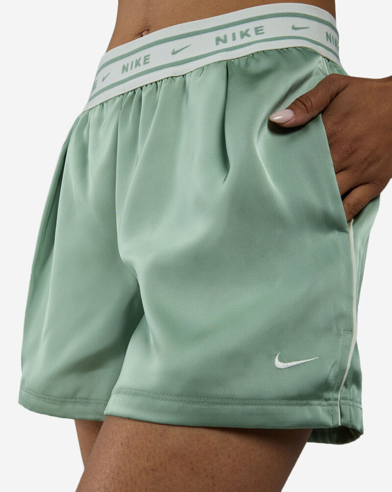 Nike NSW Loose Mid-Rise Satin Shorts IH1328-006 Green 3