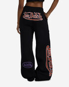 Von Dutch Thigh Cut Wide Leg Fleece Pant 7VND3B0795SN Black 2