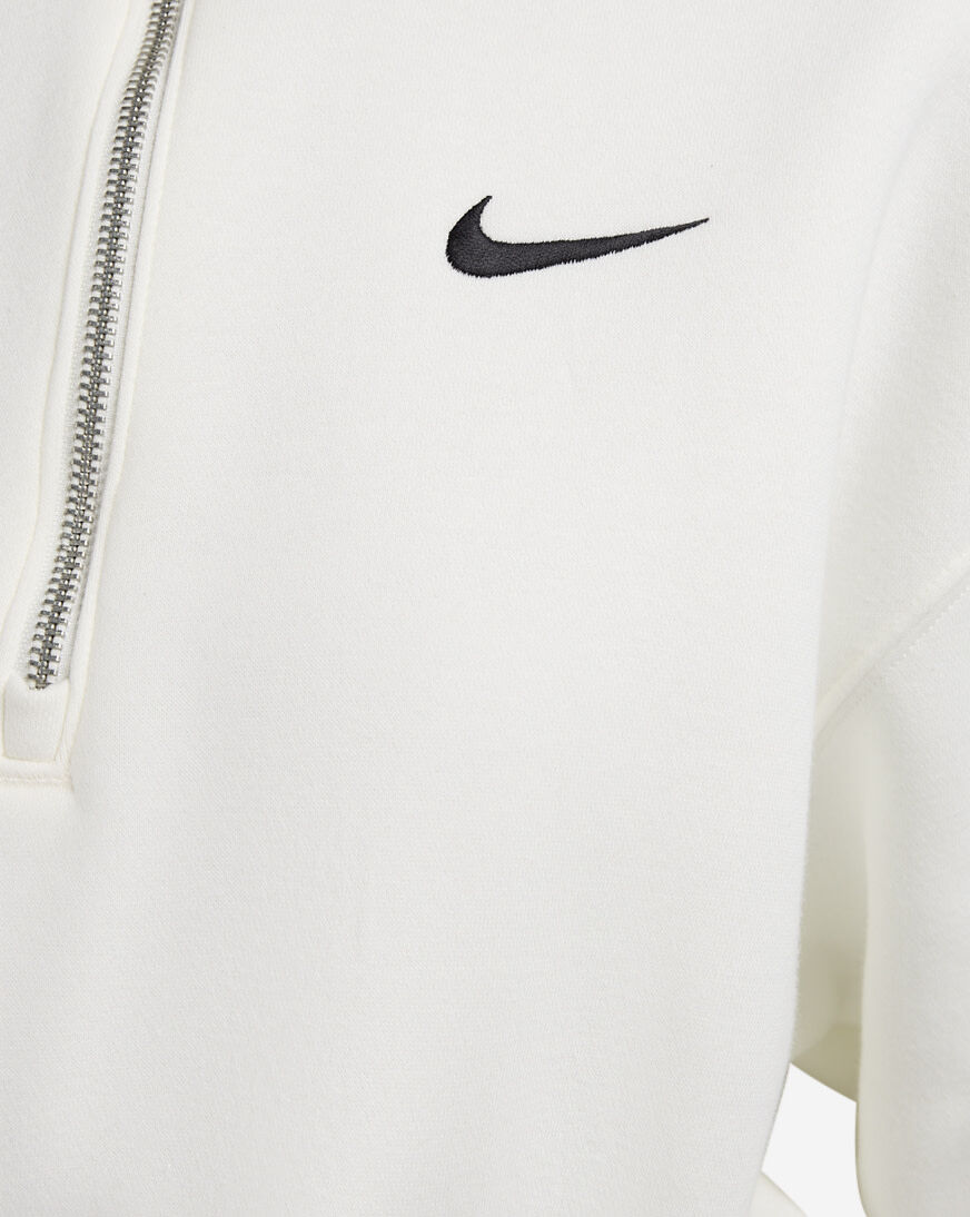 Shop Nike NSW Phoenix Fleece 1/4-Zip Cropped Sweatshirt DQ5767-133