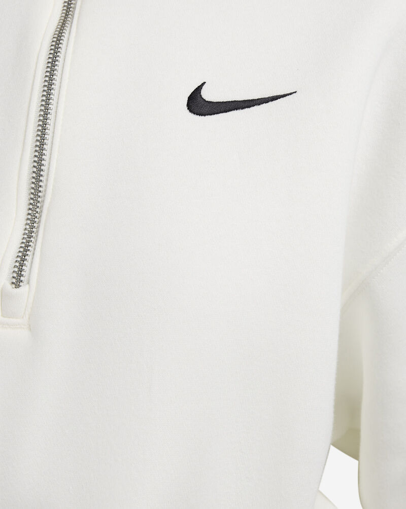 Nike NSW Phoenix Fleece 1/4-Zip Cropped Sweatshirt DQ5767-133 White 3