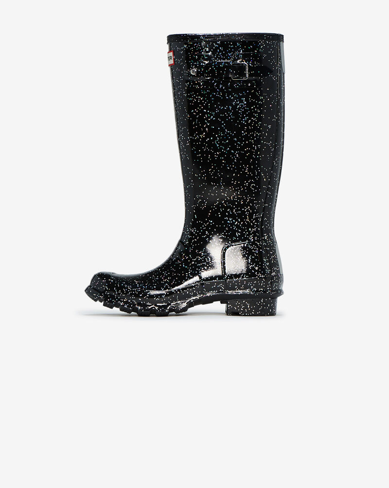 Shop Hunter Original Giant Glitter Boots JFT6075RGTBLK black SNIPES USA