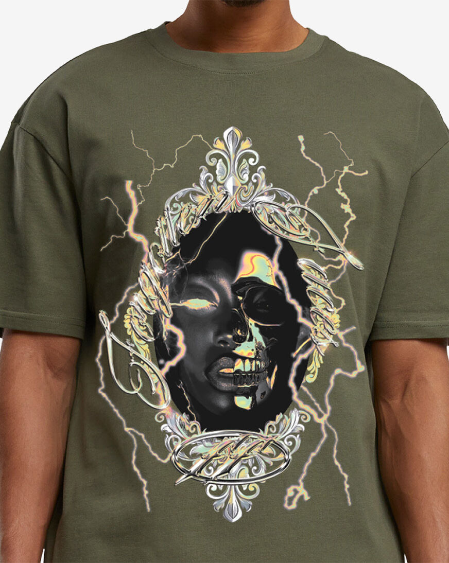 Shop Forgotten Faces Forgotten Mirror Tee FOFUS150-00176 green