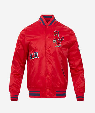 St. Louis Cardinals Old English Rib Satin Jacket