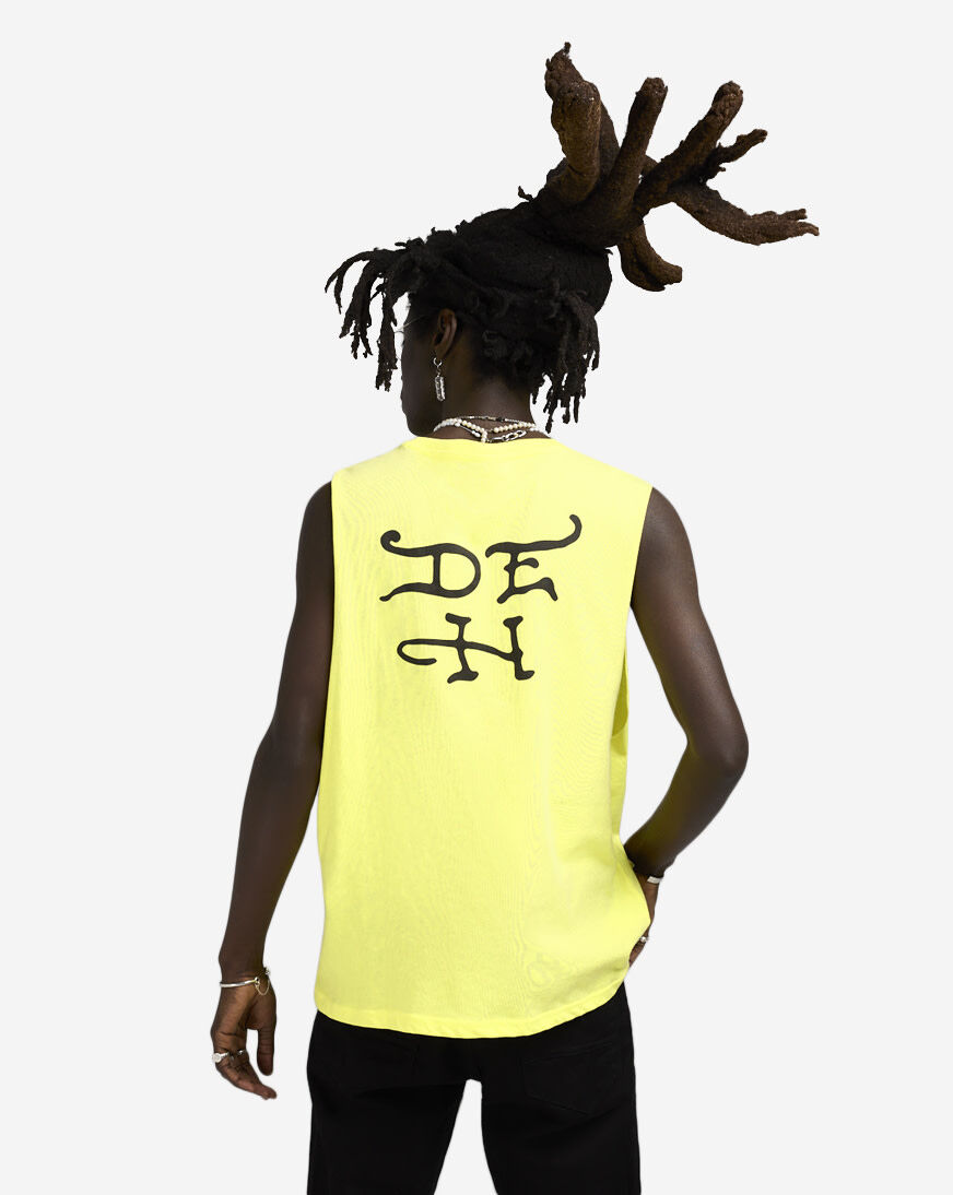 Shop Ed Hardy Eagle Muscle Tank EHM1000-10-LEM yellow | SNIPES USA