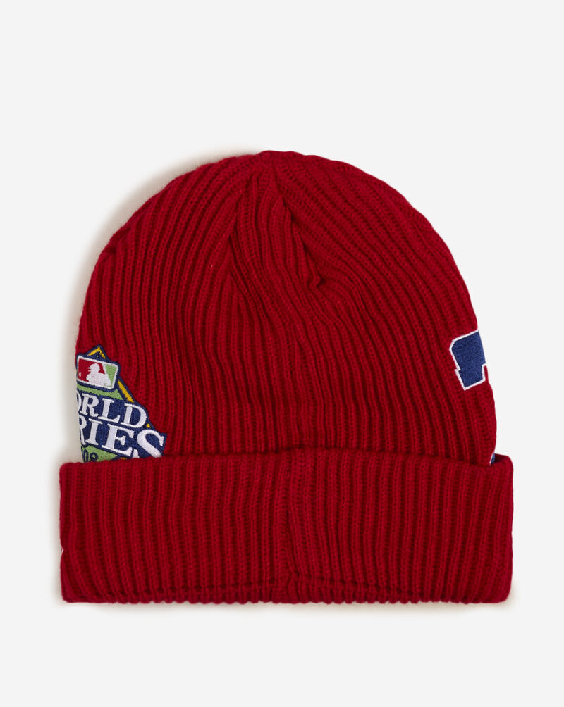New Era Philadelphia Phillies Multi Print Knit Beanie 60833864 Red 3