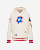Big Boys' Atlanta Braves Retro Classic Rib Fleece Pullover Hoodie