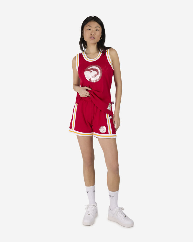 Mitchell  Ness Atlanta Hawks NBA Glitter Swingman Jersey JY6844-AHARED1 Red 4