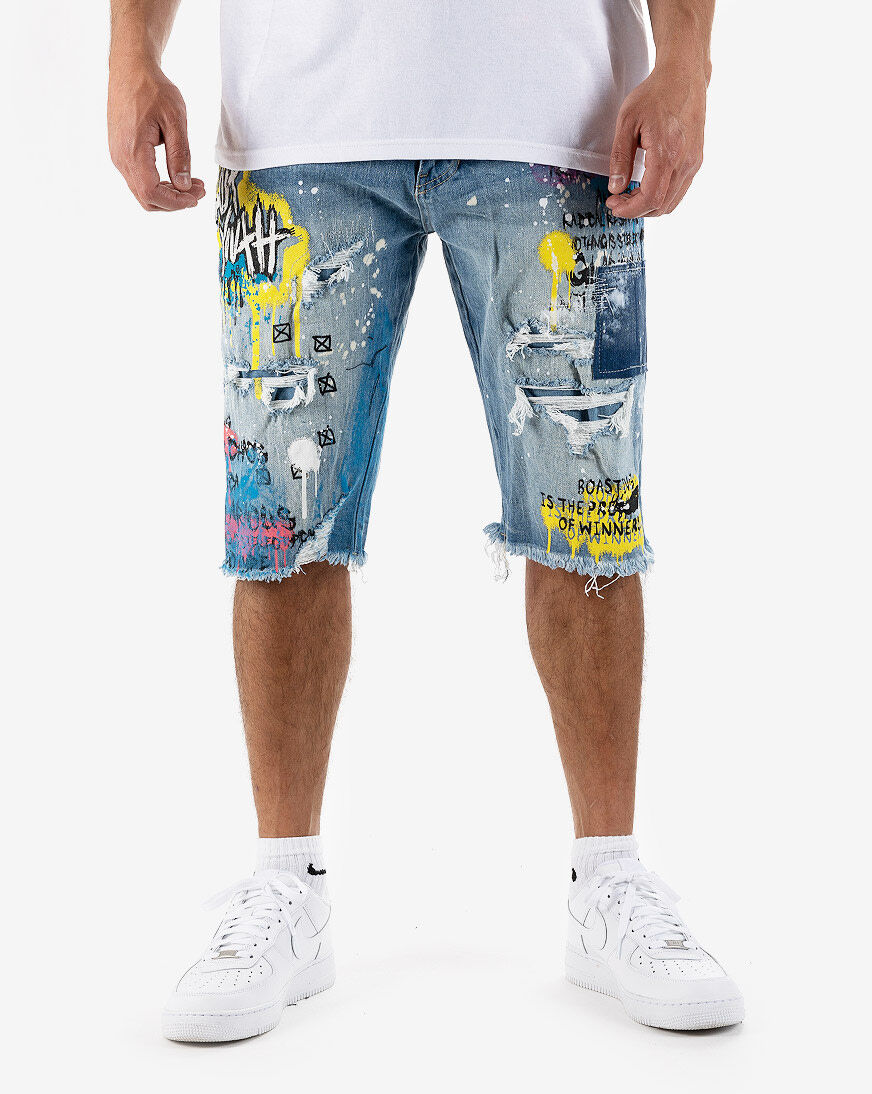 Smoke Rise Lost Youth Denim Shorts Mens 