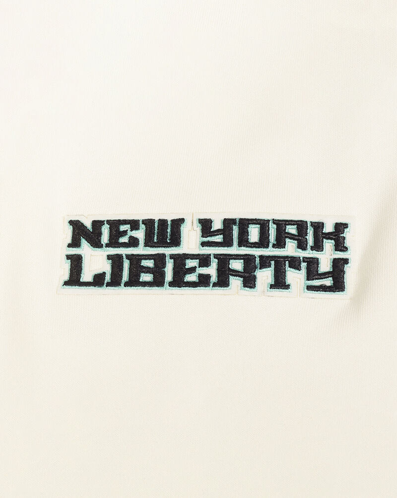 PRO STANDARD New York Liberty Retro Rib Fleece Pullover Hoodie WNL570014-EBK cream 4