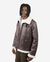 Sherpa Lined Leather Jacket