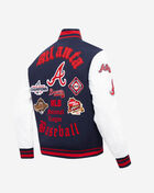 Atlanta Braves Old English Rib Wool Varsity Jacket