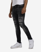 Jordan Craig Distressed 5-Pocket Rip and Repair Jeans JS1216-BLK Black 1