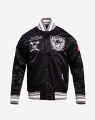 PRO STANDARD Las Vegas Raiders Retro Classic Rib Satin Jacket FOR643570-BGY Black 1
