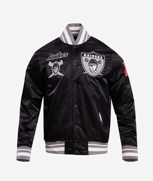 Las Vegas Raiders Retro Classic Rib Satin Jacket