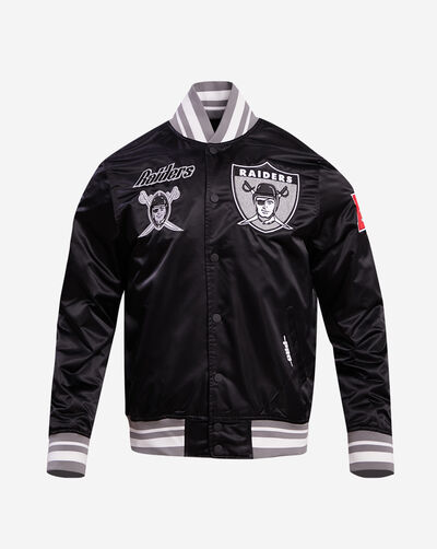 Las Vegas Raiders Retro Classic Rib Satin Jacket