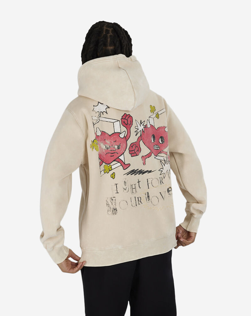Washed Pullover Graphic Hoodie
