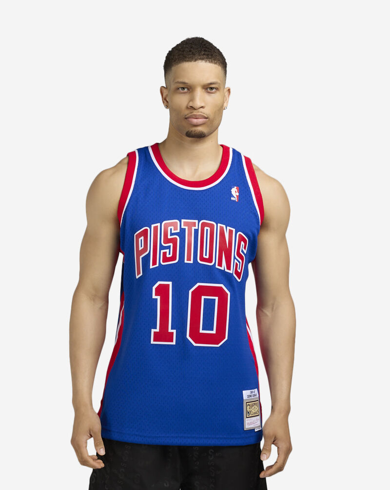 Mitchell  Ness Detroit Pistons Rodman Swingman Jersey SMJYGS18162-DPIROYA88DRD Blue 1