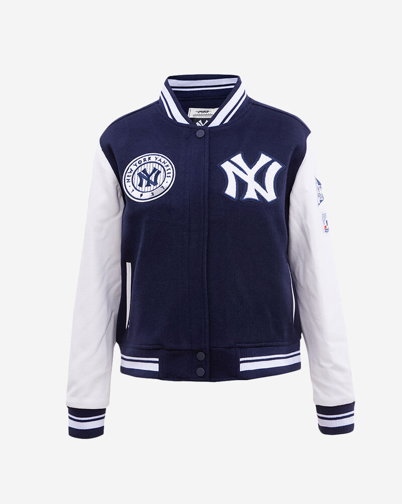 PRO STANDARD New York Yankees Retro Classic Rib Wool Varsity Jacket LNYH35769-MNW Blue 1