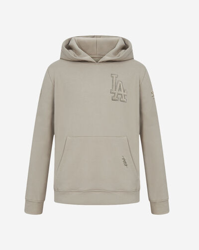 Big Boys' Los Angeles Dodgers Neutral Fleece Pull Over Hoodie