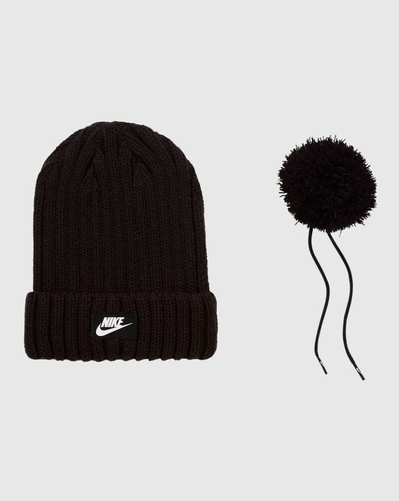 Shop Nike Nsw Cuffed Pom Beanie CK1323-010 black SNIPES USA