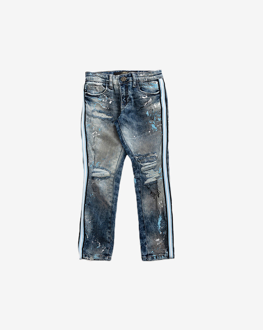 Side stripe jeans boys clearance