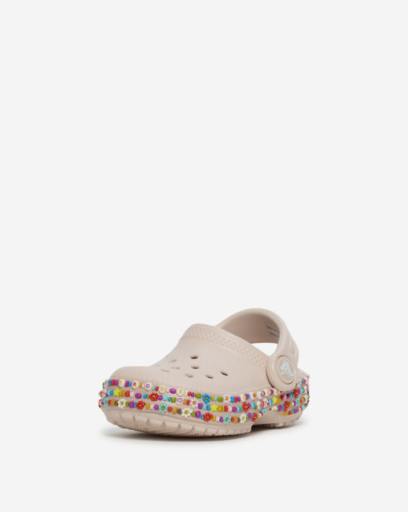 Crocs Toddler Classic Beaded Band Clog 211627-6UR Pink 2
