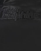 Miami Dolphins Triple Black Satin Jacket