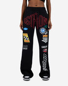 Racing Wide Leg Flare Sweats