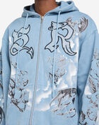 Smoke Rise Trouble In Peace Hoodie  FO26F541SN-BLU Blue 3