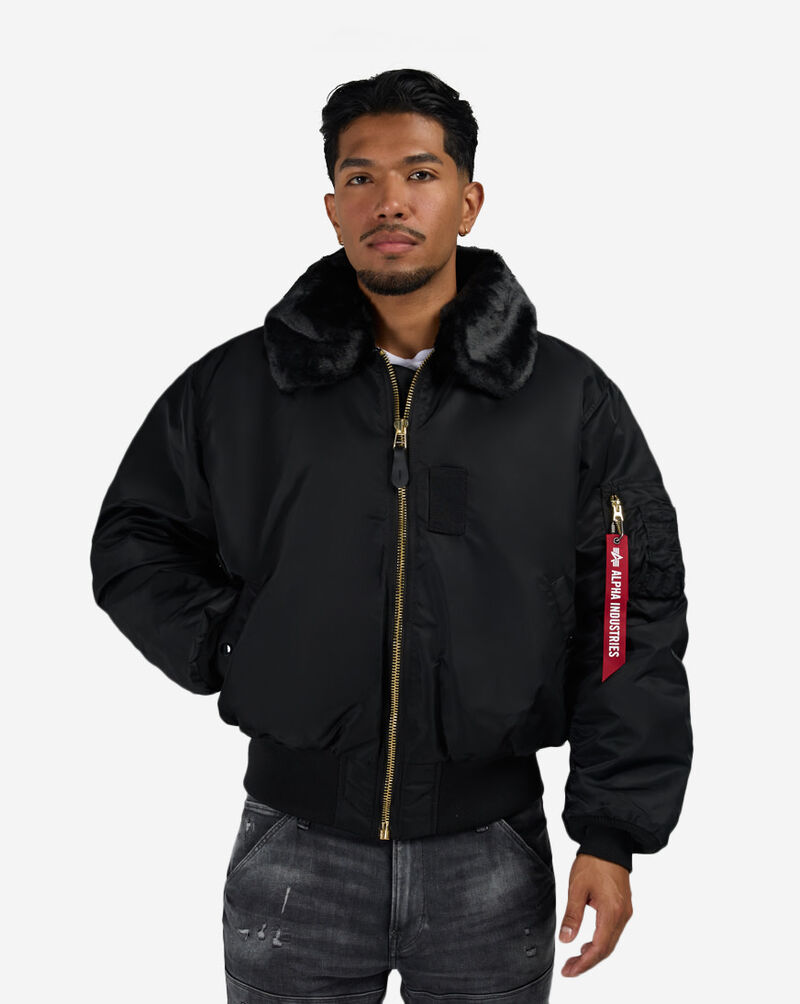 Alpha Industries B-15 Heritage Bomber Jacket MJB23010C1-BLK Black 1