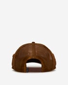 Cult of Individuality Logo Mesh Back Cult Chenille Suede Trucker Hat 625BC-CH105A Brown 3