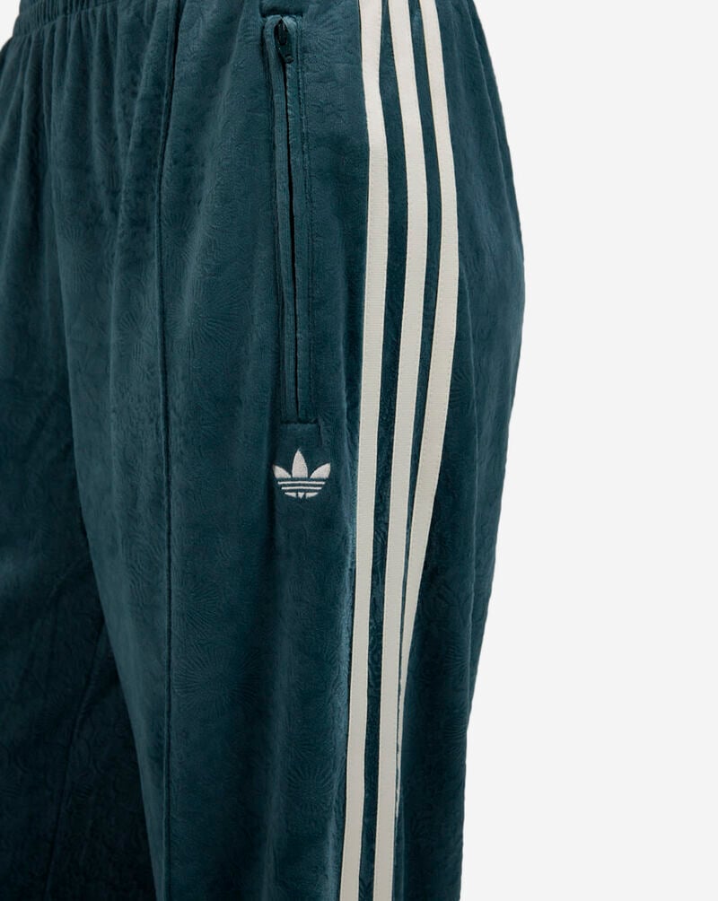 adidas Liberty London Debossed Velvet Track Pant JW5268-AURORAIVY Green 3