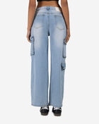 American Bazi 3Pkt Cargo Distressed Denim Jeans RJH-10889 Blue 2