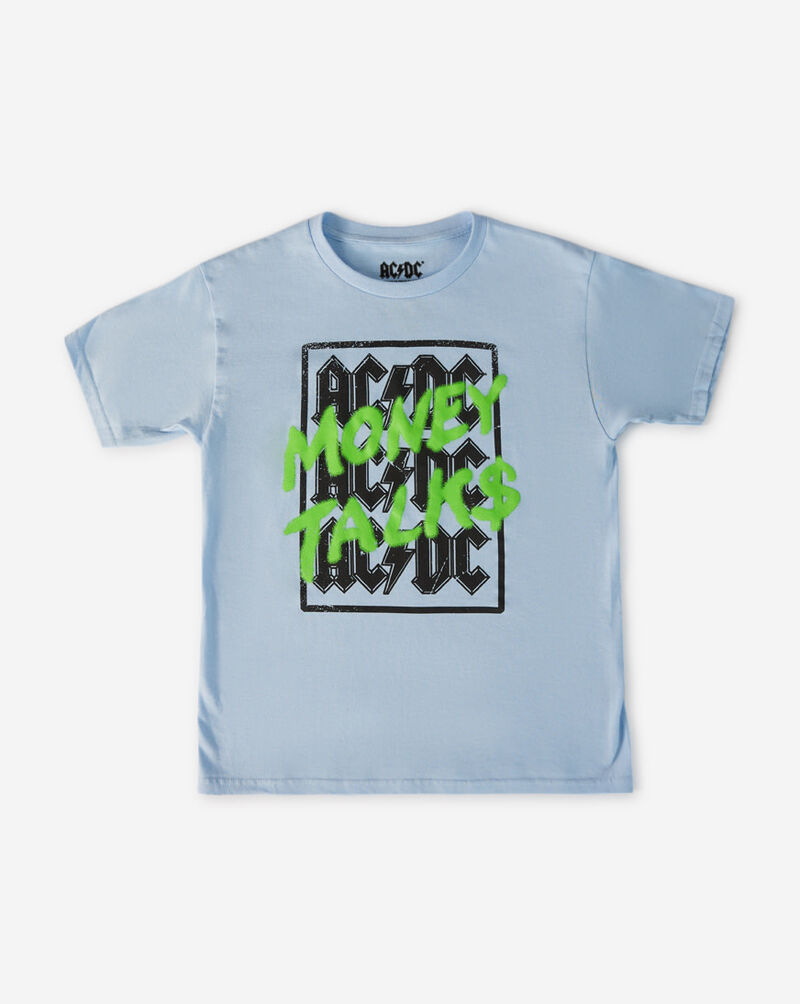 Graphic Tees Grade School AC/DC Money Talks Tee ACD2840YB Grey 1