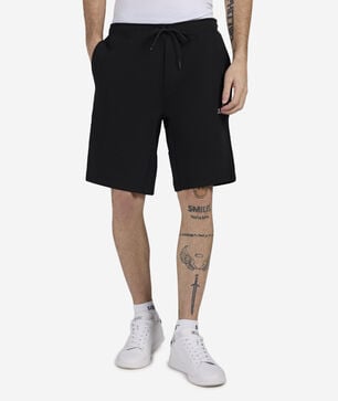 Tech Graphic Embroidery Script Athletic Shorts 