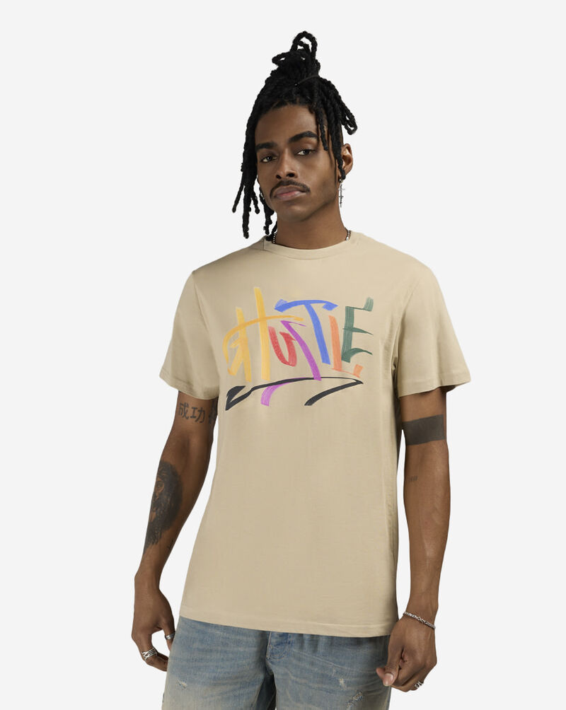 Mister Tee Marker Hustle Tee MTUS486-US-03872 Beige 1