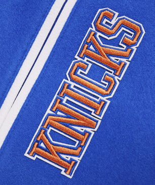 New York Knicks Retro Classic Rib Wool Varsity Jacket