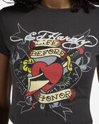 Ed Hardy Heart Sword Baby Tee EHW1104-169 Grey 3