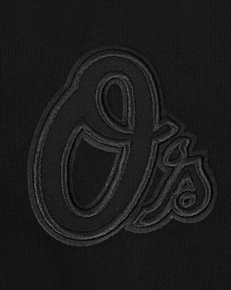 PRO STANDARD Baltimore Orioles Neutral Cropped Pullover Hoodie LBOC38084-BLK Black 2