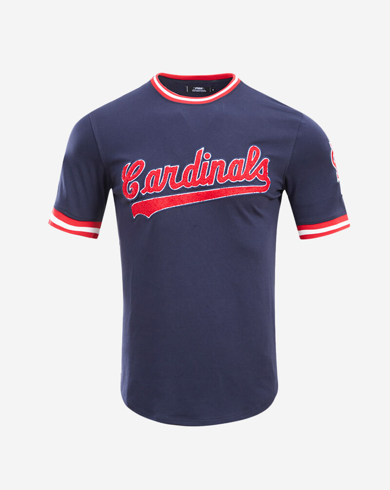 PRO STANDARD St. Louis Cardinals Classic Chenille Double Knit Tee  LSC131938-MDN Blue 1