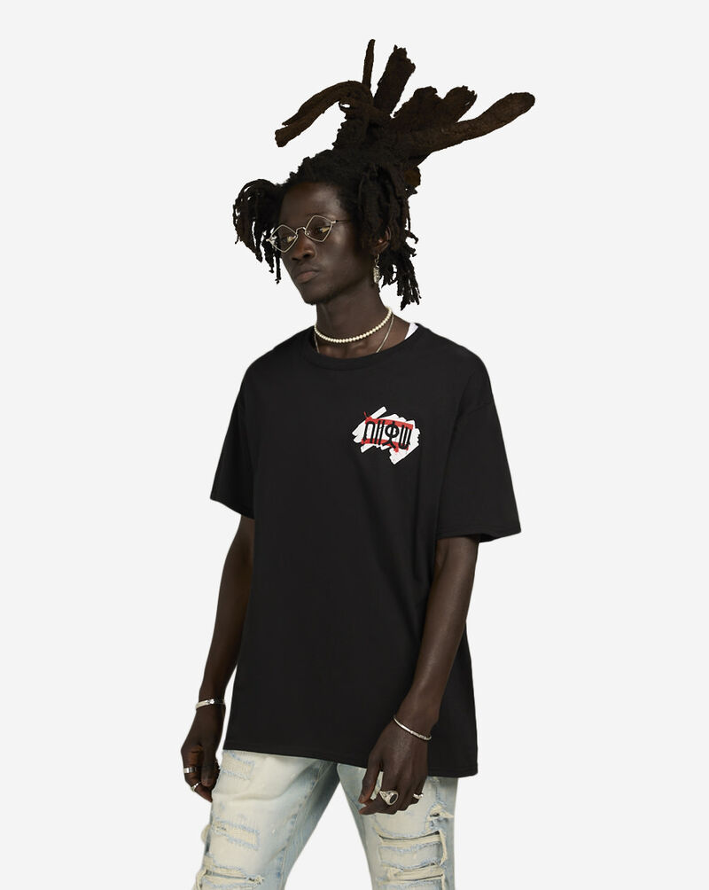 Graphic Tees Street Fighter Back Hit Tee NRD-031FB-BLK Black 1