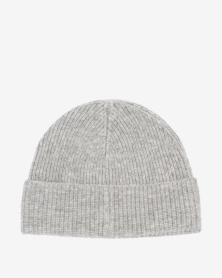 Shop Polo Ralph Lauren Solid Denim Bear Beanie PC1463-032 grey