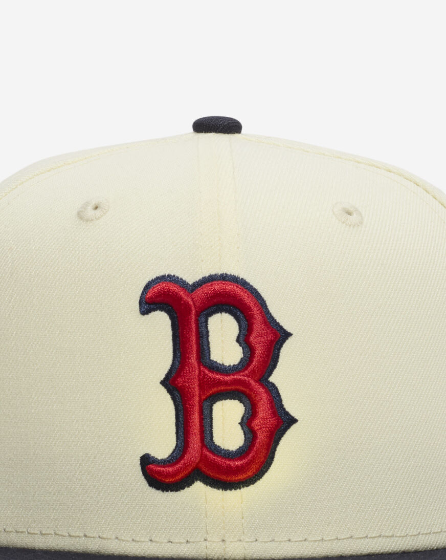 Shop New Era 59Fifty Boston Red Sox Core Fitted Hat 60956039 cream