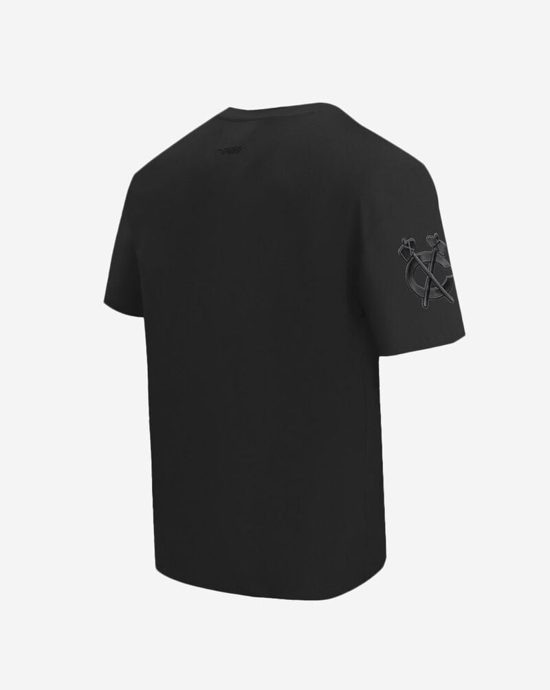 PRO STANDARD Chicago Blackhawks Neutral Drop Shoulder Tee HCB160988-BLK Black 3