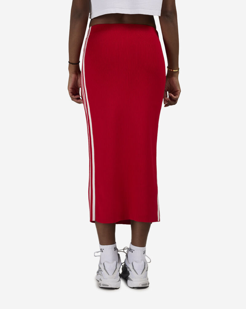 adidas Adicolor Knit 3-Stripes Skirt JW2660 Red 2