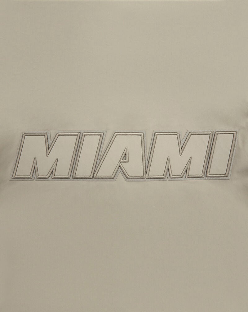 PRO STANDARD Miami Heat Neutral Twill Jacket BMH658732-TAU Beige 4