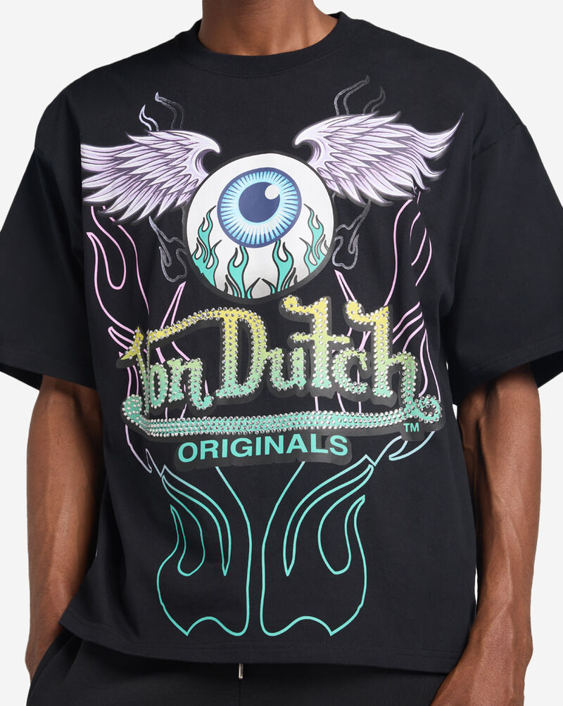 Von Dutch Evil Eye Flame Tee 4VND9E1043-BLK Black 3